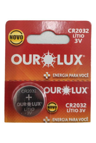 Kit Com 5 Bateria Lítio Cr2032 3v 120mah Brinquedo Ourolux 1