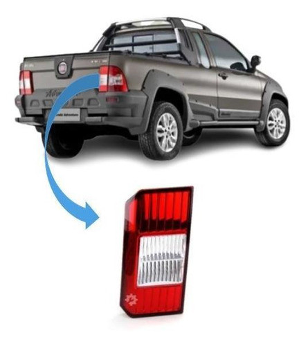 Lanterna Tampa Traseira Direita Fiat Strada 2013 Original 0
