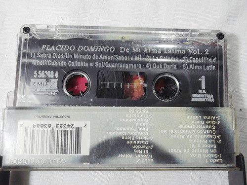 Casete Placido Domingo De Mi Alma Latina 1997 1
