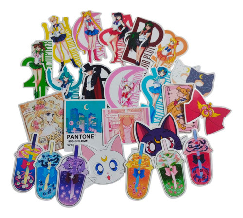 Pack Stickers - Sailor Moon  X 24 Unidades - Anime - L3p 0