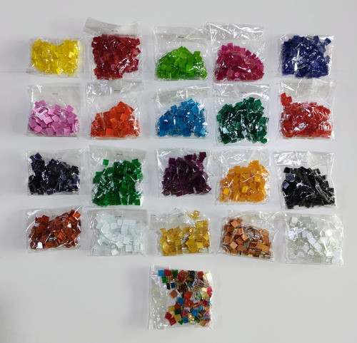 Teselas 1x1 De Vidrio Para Mosaiquismo 0
