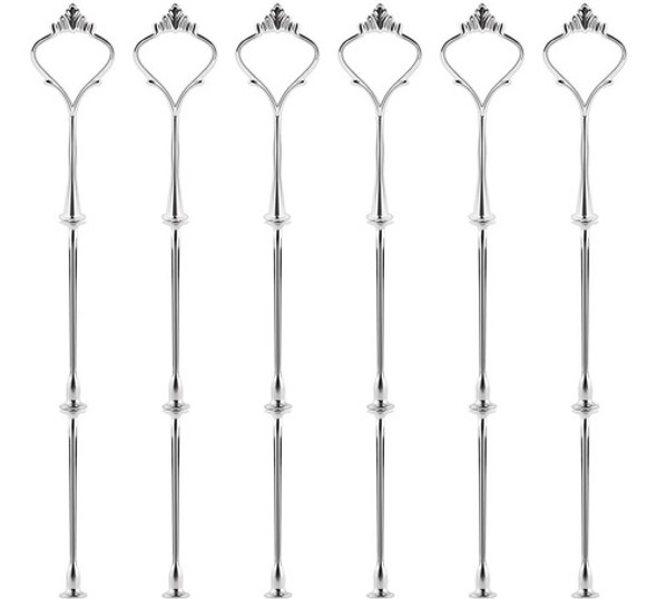 Juego De Accesorios Para Soporte De Tortas 3 Niveles Silver 0