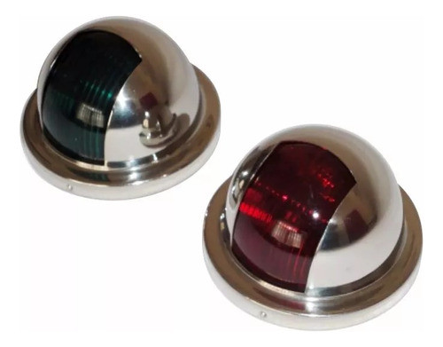 Luz De Navegação Bb/be Em Aço Inox 12v Led Par Lancha Barco 1