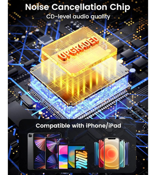 Kingwell Wireless Lavalier Microphone Para iPhone, 2 Mini Mi 1