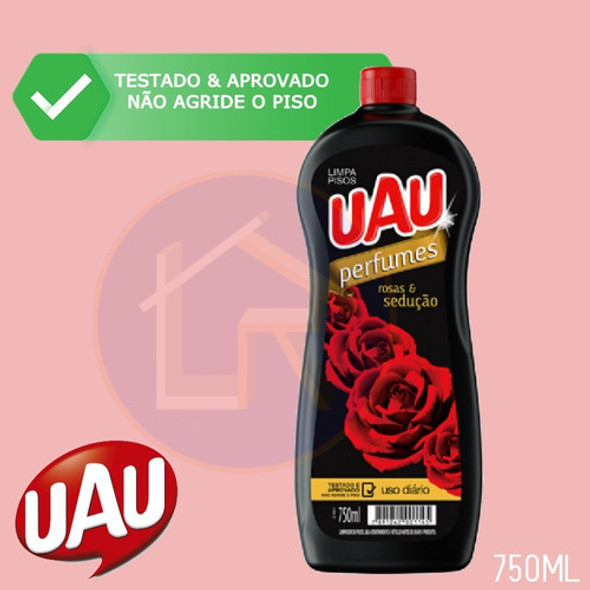 Limpa Pisos Perfumado Rosas E Sedução 750ml Uso Diário Uau 1
