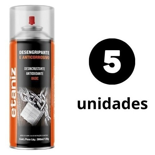 Desingripante Antiferrugem 300ml 5 Unidades 0