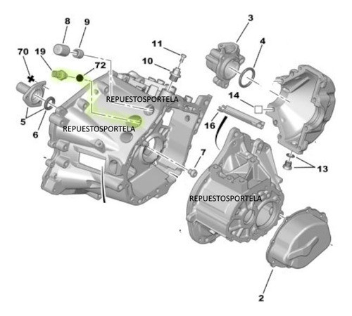 Bulbo Sensor Marcha Atras Caja Original Peugeot 407 508 3008 1