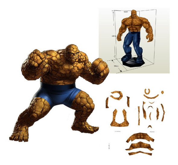 La Mole 4 Fantasticos Figura Papercraft 0 La Mole 4 Fantasticos Figura Papercraft 0