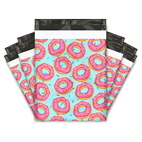 10 X 13 100 Roció Donuts Diseñador Poly Mailers Bolsas De En 0