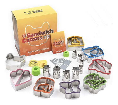 Set De Loncheras Premium Sandwich Cutters Para Niños: ... 0