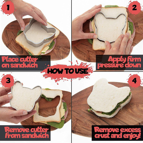 Set De Loncheras Premium Sandwich Cutters Para Niños: ... 1
