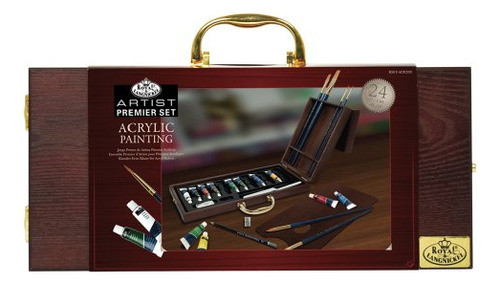 Estuche De Artista De Pintura Acrílica De 24 Piezas Royal Y 0