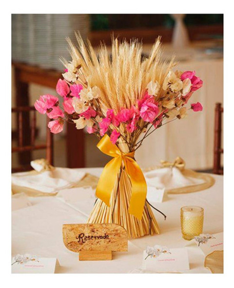 90 Haste Trigo Seco Natural Alvejado Decoração Especial 1