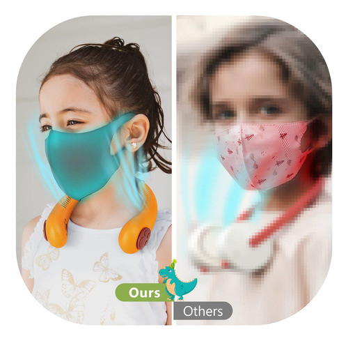 Ventilador De Cuello Portátil Para Niños, Recargable, Min. 1