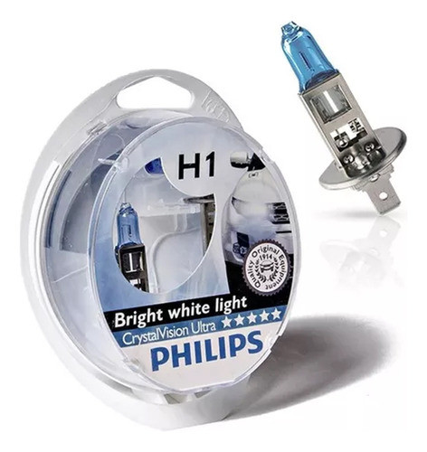 Lampara H1 12v 55w Philips Crystal Vision Ultra 0