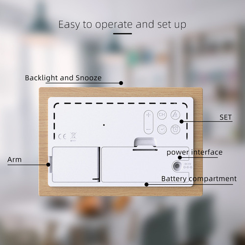 Relógio Meteorológico: Medidor Inteligente De Tela Meteoroló 1