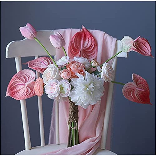 Joson 6 Pcs 27 Simulation Large Artificial Anthurium Lily Fl 1