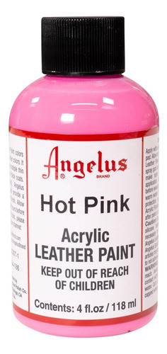 Pintura Acrilica Para Cuero Angelus Rosa Fuerte 118ml 0