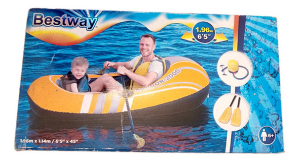 Bote Bestway Condor 2000 Con Remos E Inflador 0 Bote Bestway Condor 2000 Con Remos E Inflador 0