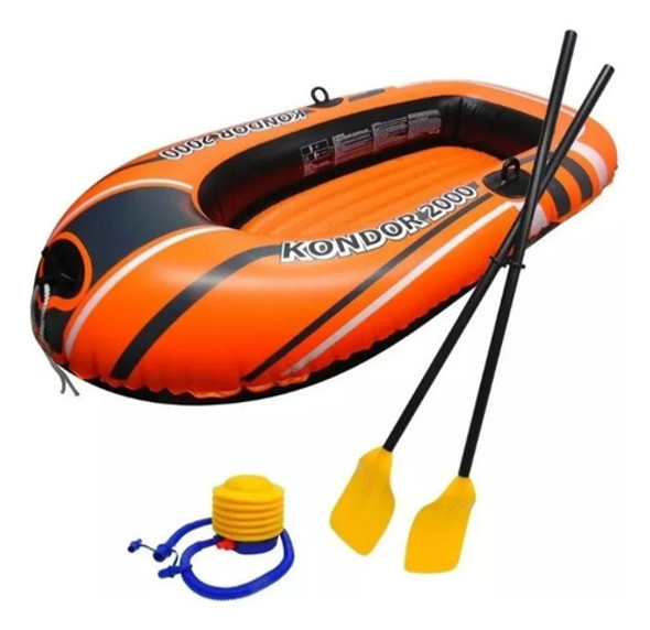 Bote Bestway Condor 2000 Con Remos E Inflador 1 Bote Bestway Condor 2000 Con Remos E Inflador 1
