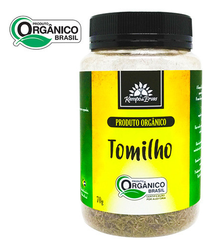 Tomilho Orgânico Certificado  70g Kampo De Ervas - Potão 0