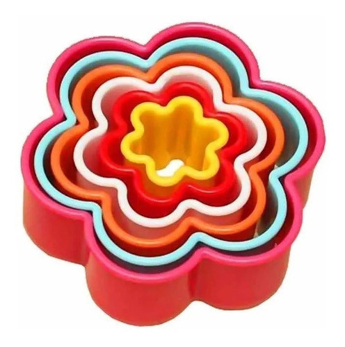 Cortante Corta Masa Galletas Fondant Flor Rendonda X 5 0