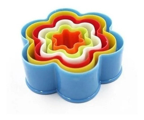 Cortante Corta Masa Galletas Fondant Flor Rendonda X 5 1