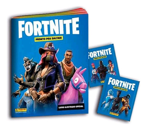 Kit 10 Envelopes De Figurinha + Álbum Fortnite Ready To Jump 0