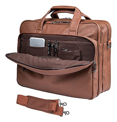 Bolsa De Cuero Para Computadora Portátil, Maletín Tipo Mensa 0