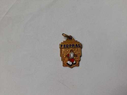 Medalla De Bronce Con Esmalte Publicidad De Jabon Federal 0