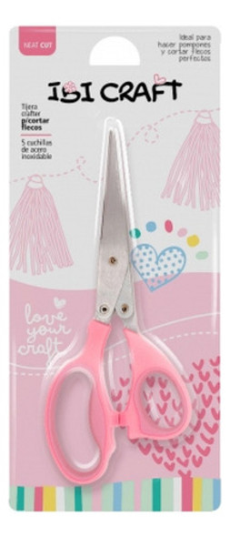 Ibicraft - Tijera De Flecos 19 Cm Candy Ba R- Scrapbooking 0