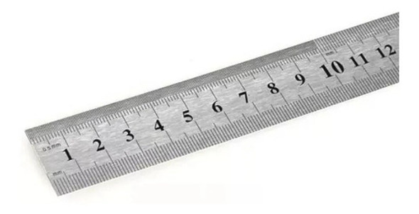Regla Metalica Acero Inoxidable Gruesa Mm-cm - 40 Cm. 0 Regla Metalica Acero Inoxidable Gruesa Mm-cm - 40 Cm. 0