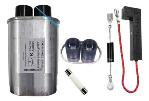 Kit Capacitor 0,85uf + Diodo + Fusivel 20a+ Fusivel 700ma 5k 0