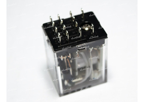 Hjq-22f Rele Bobina 24vac 5a 250v 4 Inversores Con Led 1