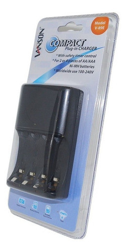 Cargador 2 A 4  Pilas Aa/aaa Con Temporizador De Apagado 0