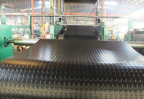 Piso Pastilhado Moeda Preto De 3mm - Rolo De 1.60x1.00mts 0