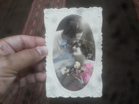 Antigua Postal Romántica  Made In Germany 0