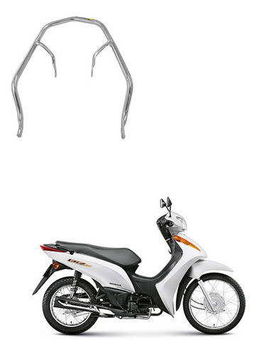 Alça Traseira Moto Honda Biz 125 Cromado 2015 2016 2017 0