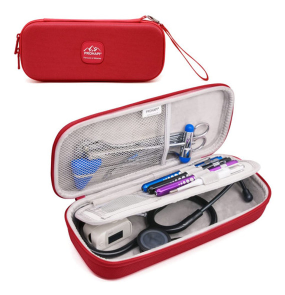 Estuche Rigido Para Estetoscopio Prohapi - Rojo 0