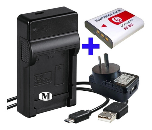 Cargador 220v + Bateria Para Sony Np-bg1 G H10 H5 H50 W110 0