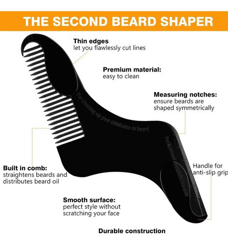 Accesorio Peine Para Afeitar Barba The Beard Shaper Grande 1