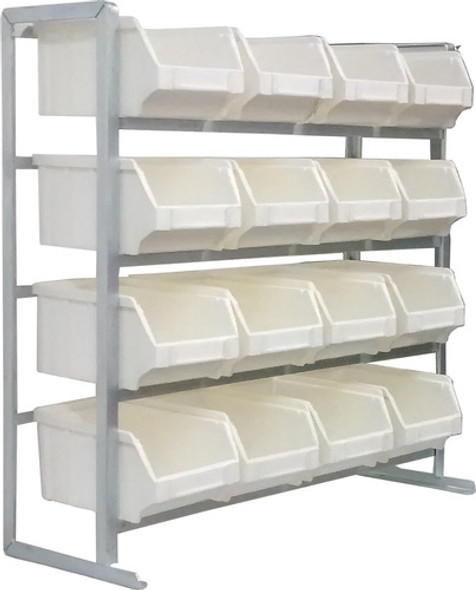Estante Com 16 Gavetas Bin Nº4 Branco Gaveteiro Completo 0