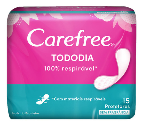 Carefree Todo Dia Protetor Diário Sem Fragrância - 15 Un 0 Carefree Todo Dia Protetor Diário Sem Fragrância - 15 Un 0