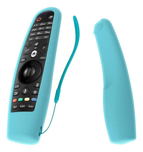 Funda Para Control LG Tpu Silicona Celeste Luminoso 0