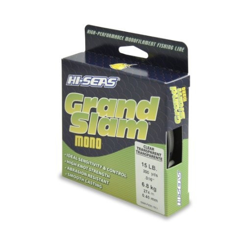 Hi-seas Línea Monofilamento Grand Slam, Prueba De 15 Libras, 0