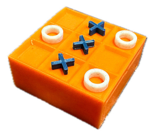 Juego De Mesa Impreso En 3d Ta Te Ti Naranja C/cajon | Egc® 1