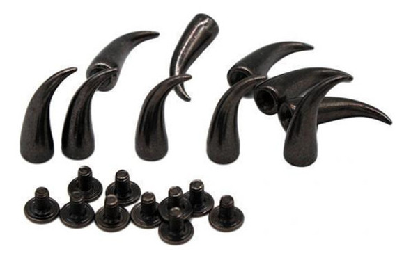 Rebites De Metal Em Cone Curvo 6 Peças 0