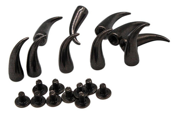 Rebites De Metal Em Cone Curvo 6 Peças 1