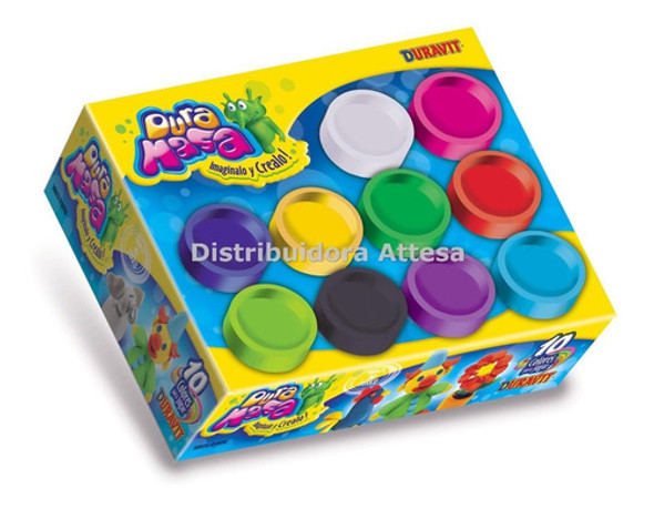 Dura Masa X 10 Potes + Dura Masa Feliz Cumpleaños Duravit 1