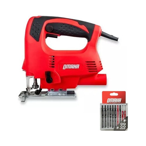 Sierra Caladora 450w Omaha Vel Variable + 10 Hojas De Calar 0